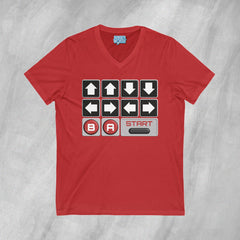 Cheat Code - Short Sleeve V-Neck T-Shirt