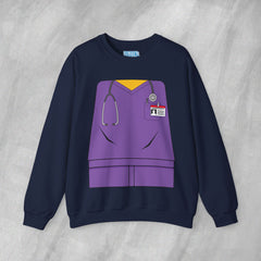 Mini-Bodz Scrubs (Purple) - Mediumweight Sweatshirt