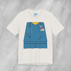 Mini-Bodz Scrubs (Blue) - Short Sleeve Crewneck T-Shirt