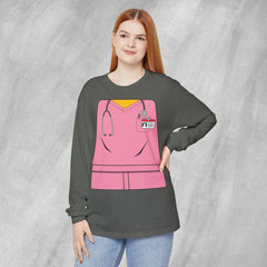 Mini-Bodz Scrubs (Pink) - Long Sleeve Crewneck T-Shirt