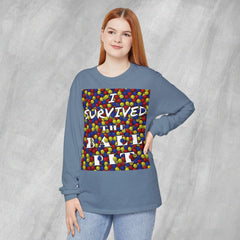 I Survived the Ball Pit - Long Sleeve Crewneck T-Shirt