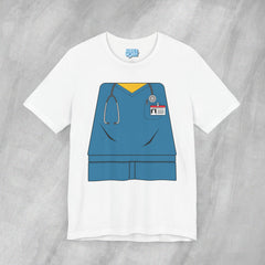 Mini-Bodz Scrubs (Blue) - Short Sleeve Crewneck T-Shirt