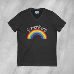Somewhere Over the Rainbow - Short Sleeve V-Neck T-Shirt