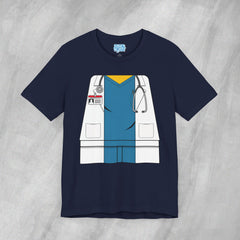 Mini-Bodz Doctor (Blue Scrubs) - Short Sleeve Crewneck T-Shirt