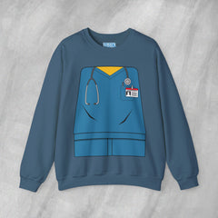 Mini-Bodz Scrubs (Blue) - Mediumweight Sweatshirt