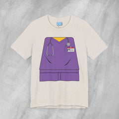 Mini-Bodz Scrubs (Purple) - Short Sleeve Crewneck T-Shirt
