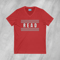 Read Between the Lines - Short Sleeve V-Neck T-Shirt