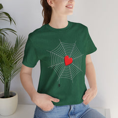 Heart of the Web - Short Sleeve Crewneck T-Shirt