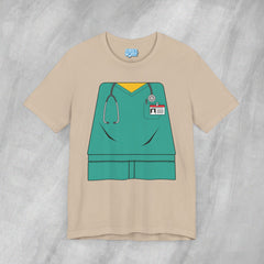 Mini-Bodz Scrubs (Green) - Short Sleeve Crewneck T-Shirt