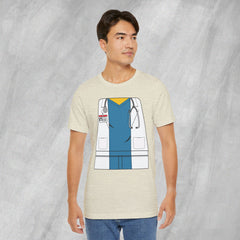 Mini-Bodz Doctor (Blue Scrubs) - Short Sleeve Crewneck T-Shirt