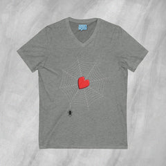 Heart of the Web - Short Sleeve V-Neck T-Shirt