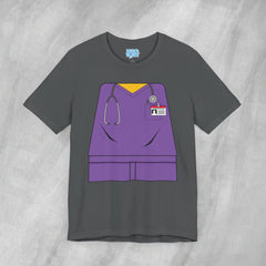 Mini-Bodz Scrubs (Purple) - Short Sleeve Crewneck T-Shirt