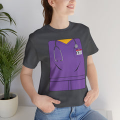 Mini-Bodz Scrubs (Purple) - Short Sleeve Crewneck T-Shirt
