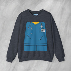 Mini-Bodz Scrubs (Blue) - Mediumweight Sweatshirt