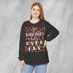 I Survived the Ball Pit - Long Sleeve Crewneck T-Shirt