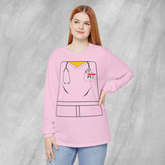 Mini-Bodz Scrubs (Garment Color) - Long Sleeve Crewneck T-Shirt