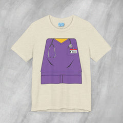 Mini-Bodz Scrubs (Purple) - Short Sleeve Crewneck T-Shirt
