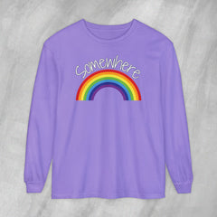 Somewhere Over the Rainbow - Long Sleeve Crewneck T-Shirt