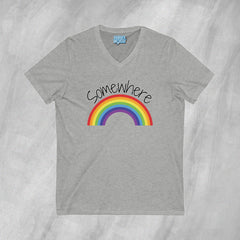 Somewhere Over the Rainbow - Short Sleeve V-Neck T-Shirt