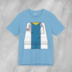 Mini-Bodz Doctor (Blue Scrubs) - Short Sleeve Crewneck T-Shirt