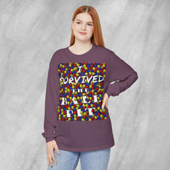 I Survived the Ball Pit - Long Sleeve Crewneck T-Shirt