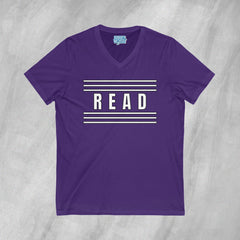 Read Between the Lines - Short Sleeve V-Neck T-Shirt