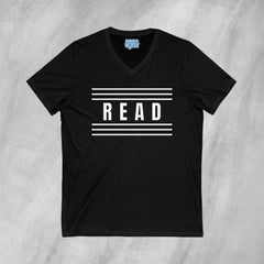 Read Between the Lines - Short Sleeve V-Neck T-Shirt