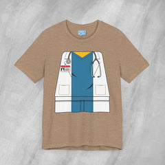 Mini-Bodz Doctor (Blue Scrubs) - Short Sleeve Crewneck T-Shirt