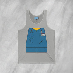 Mini-Bodz Scrubs (Blue) - Jersey Tank Top