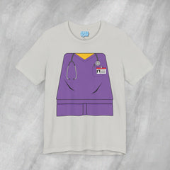 Mini-Bodz Scrubs (Purple) - Short Sleeve Crewneck T-Shirt