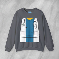 Mini-Bodz Doctor (Blue Scrubs) - Mediumweight Sweatshirt