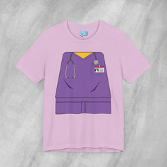 Mini-Bodz Scrubs (Purple) - Short Sleeve Crewneck T-Shirt