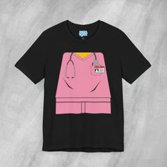 Mini-Bodz Scrubs (Pink) - Short Sleeve Crewneck T-Shirt