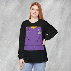 Mini-Bodz Scrubs (Purple) - Long Sleeve Crewneck T-Shirt