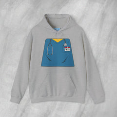 Mini-Bodz Scrubs (Blue) - Mediumweight Hoodie