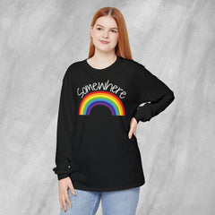 Somewhere Over the Rainbow - Long Sleeve Crewneck T-Shirt