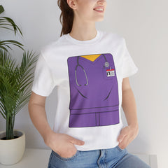 Mini-Bodz Scrubs (Purple) - Short Sleeve Crewneck T-Shirt