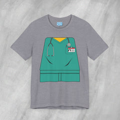 Mini-Bodz Scrubs (Green) - Short Sleeve Crewneck T-Shirt