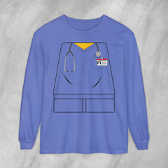 Mini-Bodz Scrubs (Garment Color) - Long Sleeve Crewneck T-Shirt