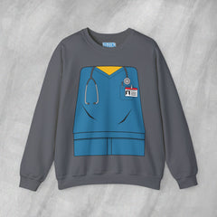 Mini-Bodz Scrubs (Blue) - Mediumweight Sweatshirt