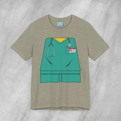 Mini-Bodz Scrubs (Green) - Short Sleeve Crewneck T-Shirt
