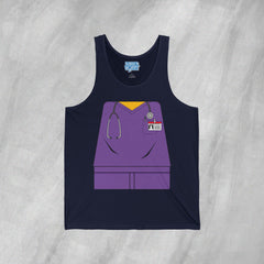 Mini-Bodz Scrubs (Purple) - Jersey Tank Top