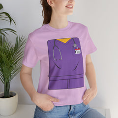 Mini-Bodz Scrubs (Purple) - Short Sleeve Crewneck T-Shirt