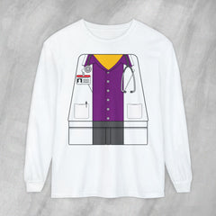 Mini-Bodz Doctor (Button-Up Shirt) - Long Sleeve Crewneck T-Shirt
