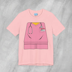 Mini-Bodz Scrubs (Pink) - Short Sleeve Crewneck T-Shirt