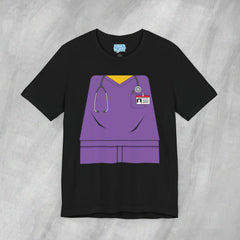 Mini-Bodz Scrubs (Purple) - Short Sleeve Crewneck T-Shirt