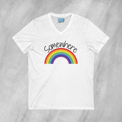 Somewhere Over the Rainbow - Short Sleeve V-Neck T-Shirt