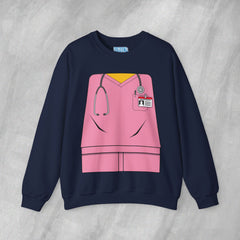 Mini-Bodz Scrubs (Pink) - Mediumweight Sweatshirt