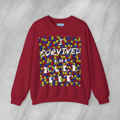 I Survived the Ball Pit - Mediumweight Sweatshirt