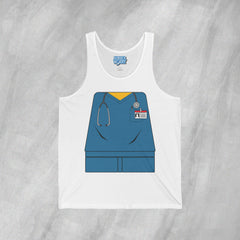 Mini-Bodz Scrubs (Blue) - Jersey Tank Top
